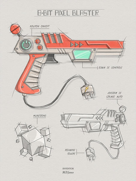 8Bit Pixel Blaster - Design