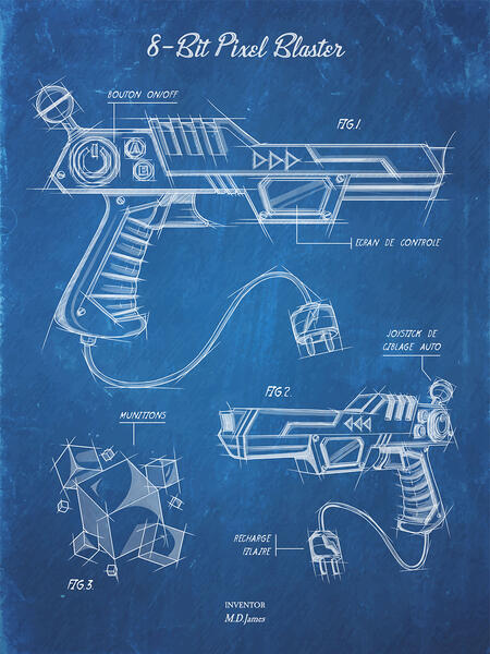 8Bit Pixel Blaster - Blueprint
